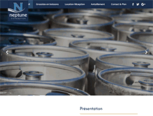 Tablet Screenshot of neptunedistribution.com